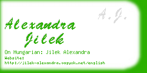 alexandra jilek business card